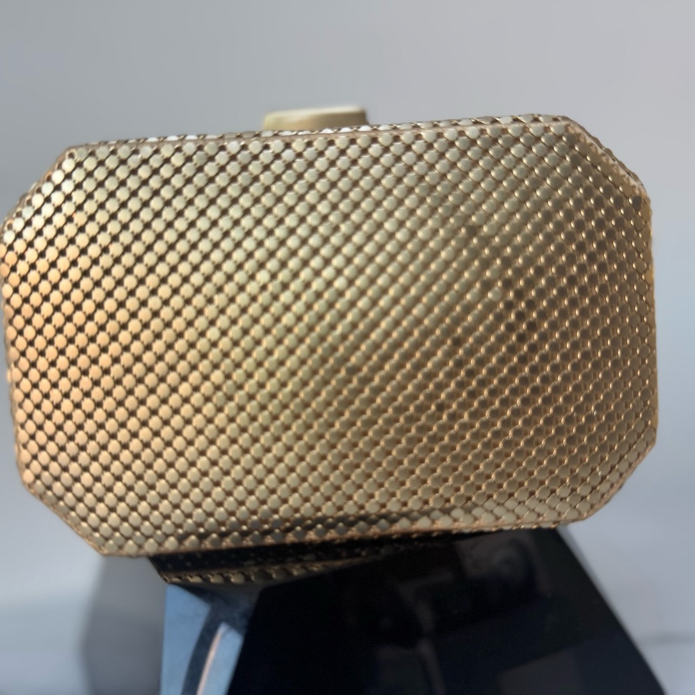 Whiting & Davis gold 
Metal Minaudière vintage evening - Picture 4 of 16